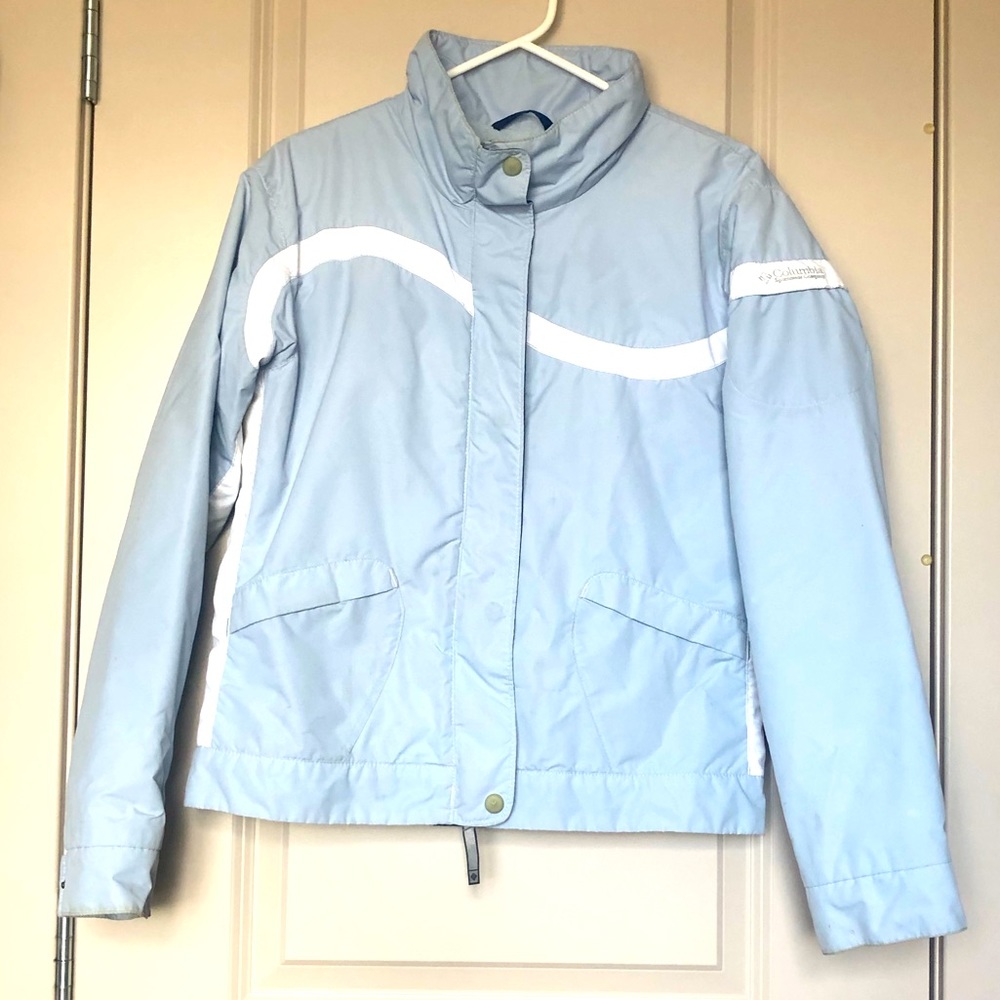 COLUMBIA -M- Spring/Fall Fleece Lined Jacket in baby blue